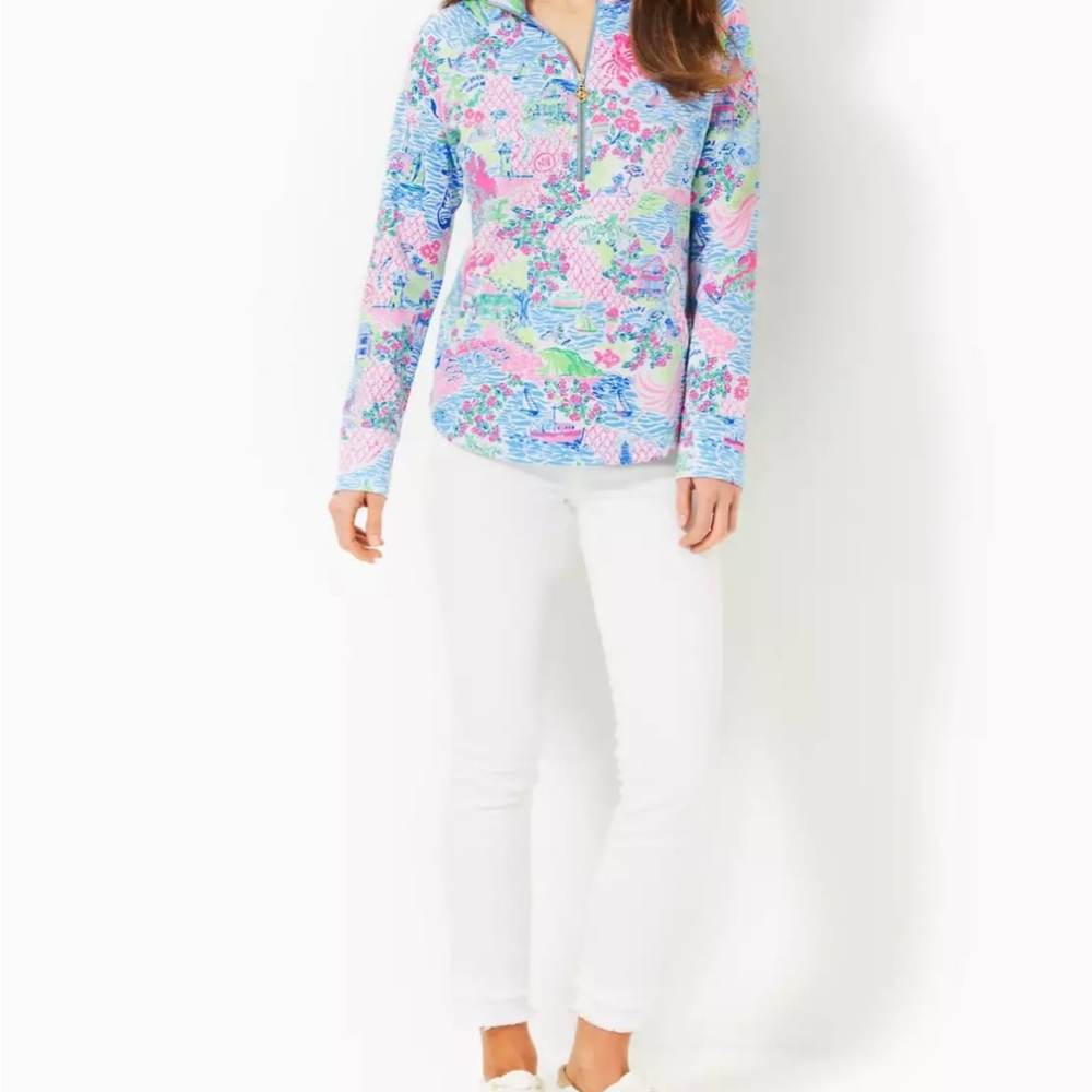 Brand New Lilly Pulitzer UPF 50+ Skipper Popover Lilly Loves Marthas Vineyard XL - Picture 4 of 6